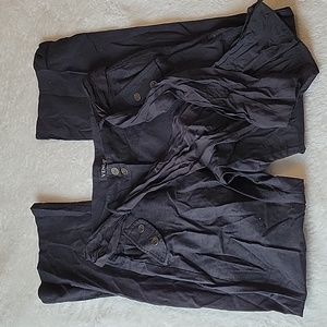 VENUS size 4, Black, Wide Leg Pants with Belt